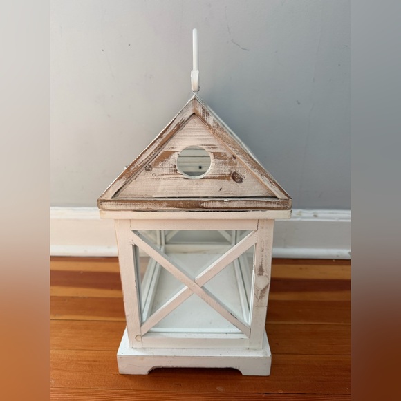 Vintage Distressed Wood and Glass Terrarium - Picture 7 of 15